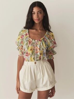 Doen Floral Cotton Top
